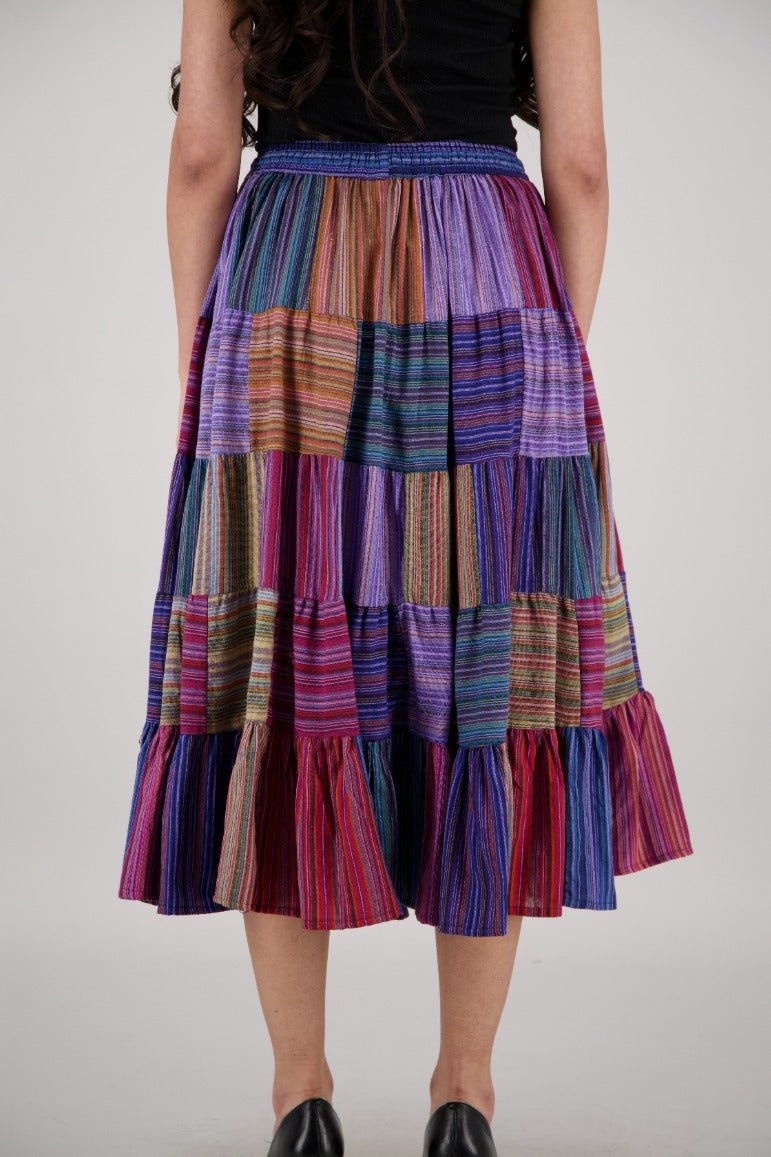 Festival - Ready Multicolor Midi Skirt PAT - 3219 - Advance Apparels Inc