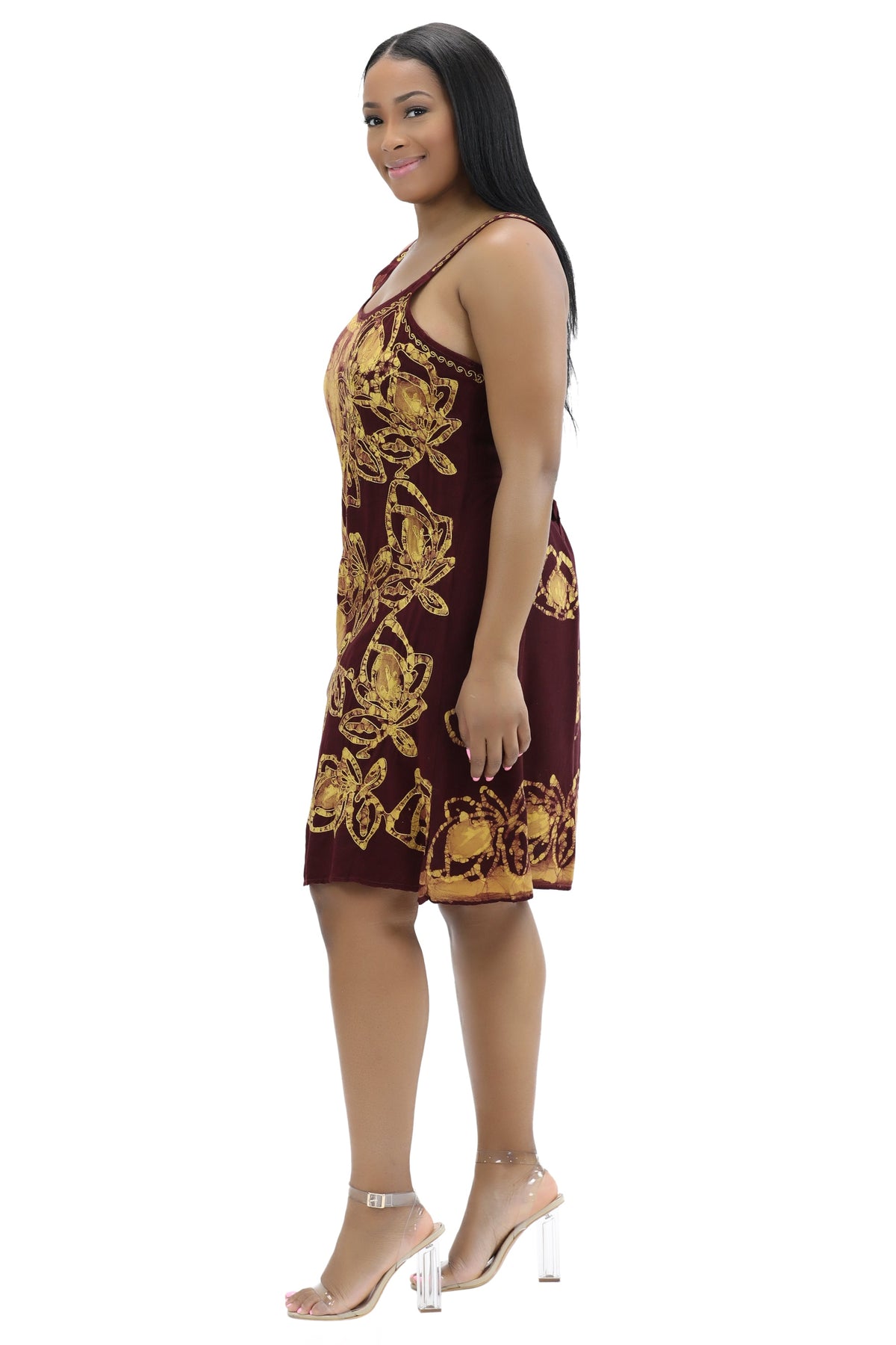 Batik Block Print Dress 54A-BATIK