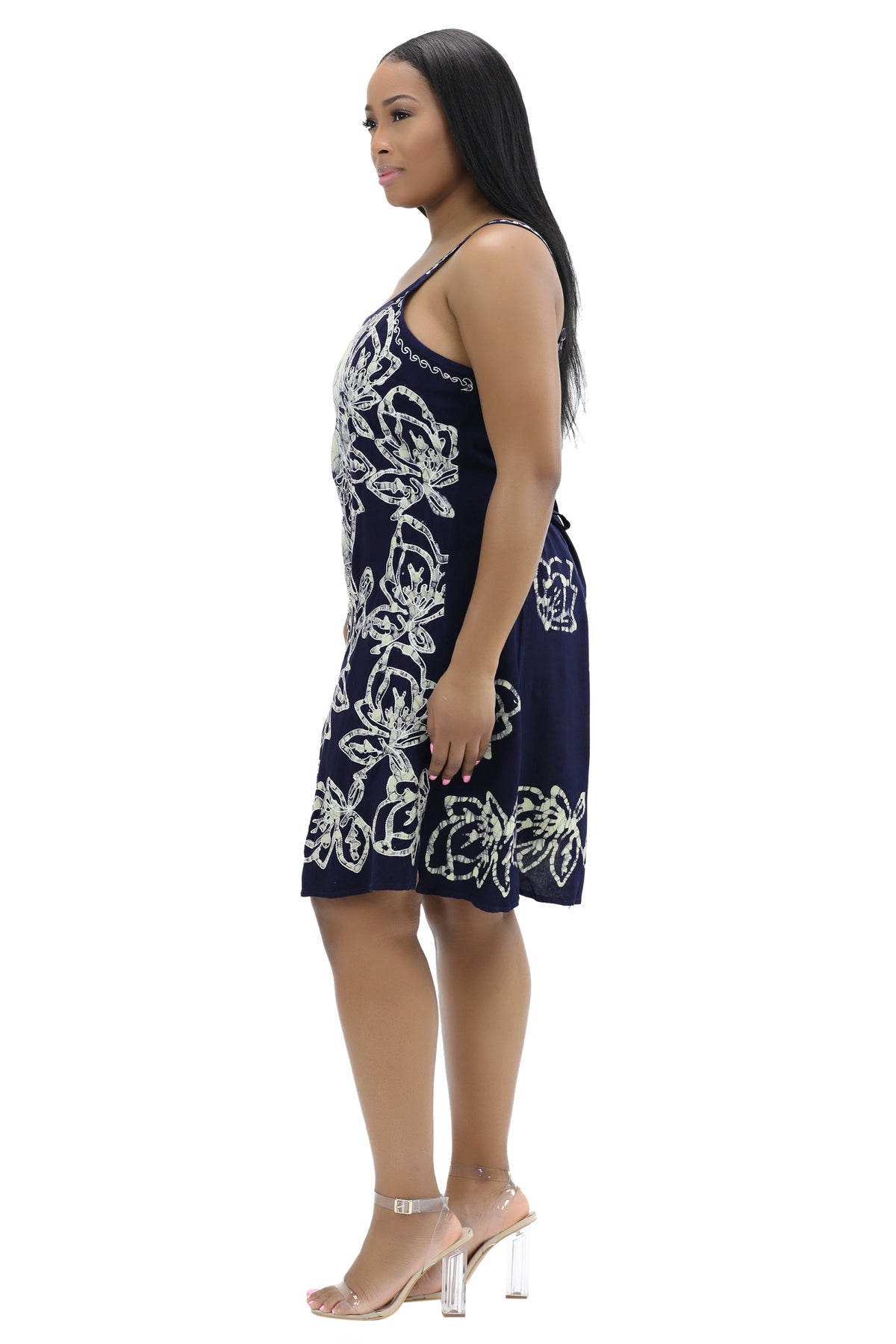 Batik Block Print Dress 54A-BATIK