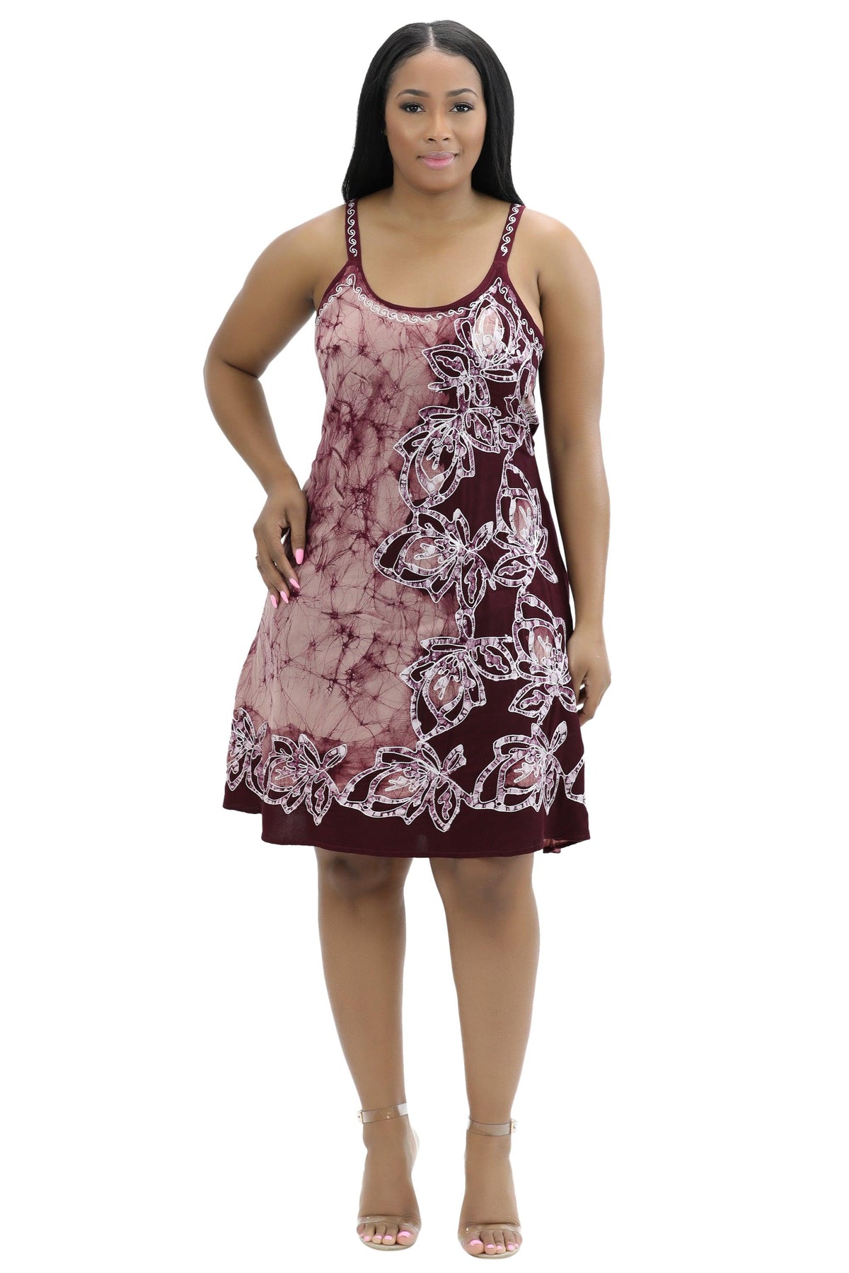 Batik Block Print Dress 54A-BATIK