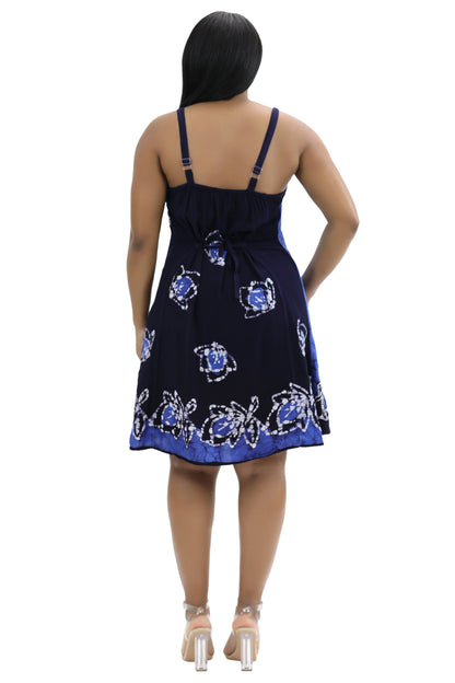 Batik Block Print Dress 54A-BATIK