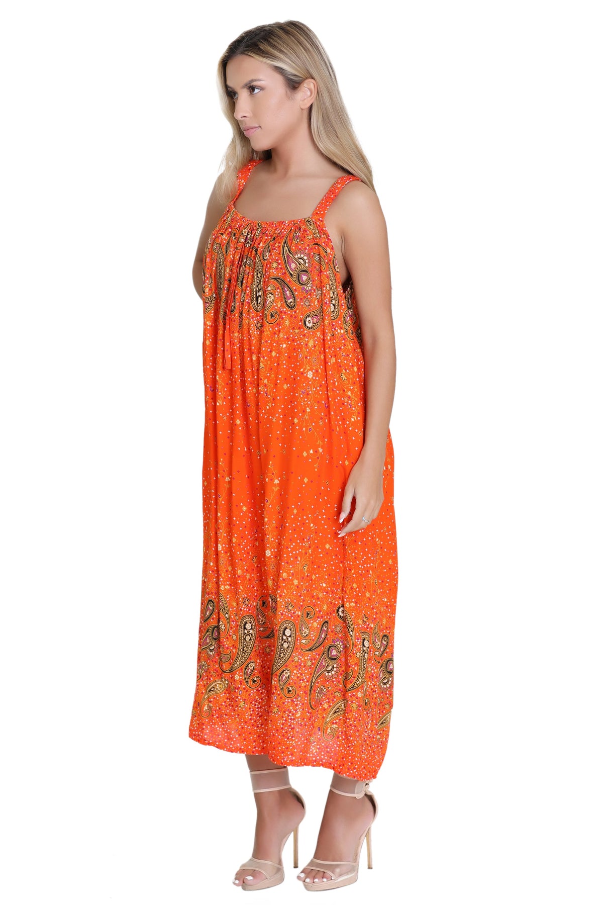 Paisley Print Resort Dress TH-2027B