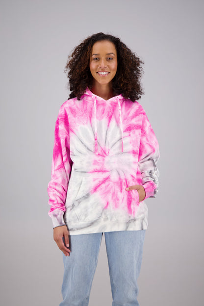 Adult's Tie-Dye Pullover Hoodie (2-XL) Cotton/Polyester Blend 9657