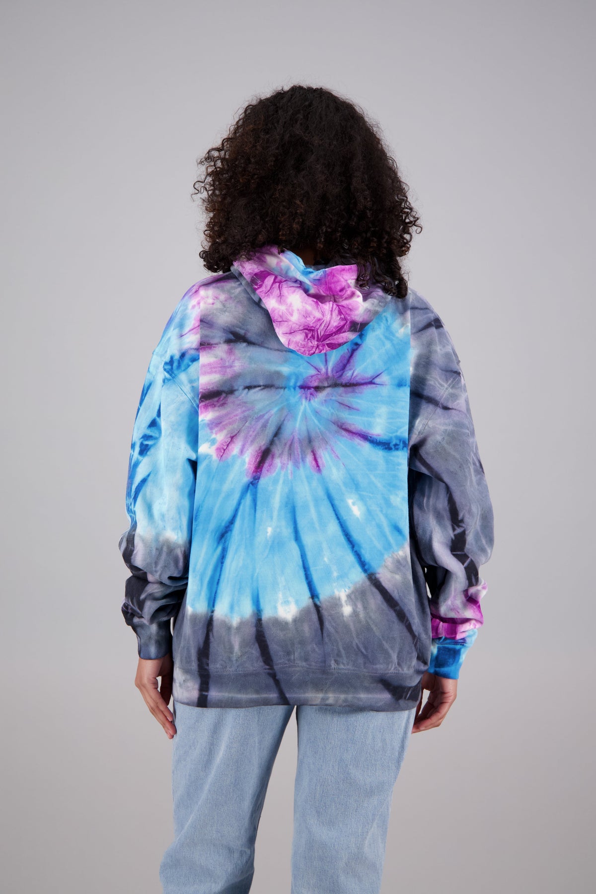 Adult's Tie-Dye Pullover Hoodie (2-XL) Cotton/Polyester Blend 9658