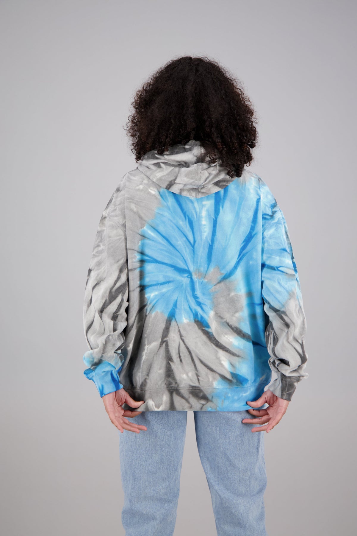 Adult's Tie-Dye Zip-Up Hoodie (2-XL) Cotton/Polyester Blend 9655