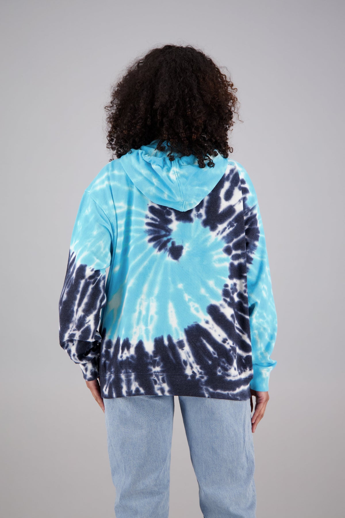 Adult's Tie-Dye Zip-Up Hoodie (2-XL) Cotton/Polyester Blend 9661
