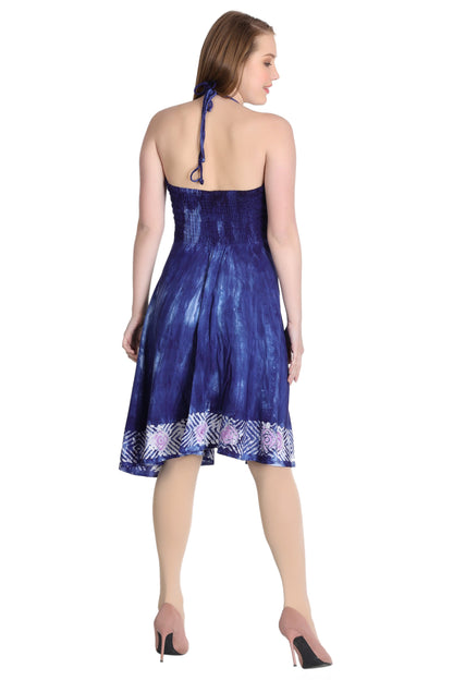 Crochet Top Tie Dye Dress CD-21562
