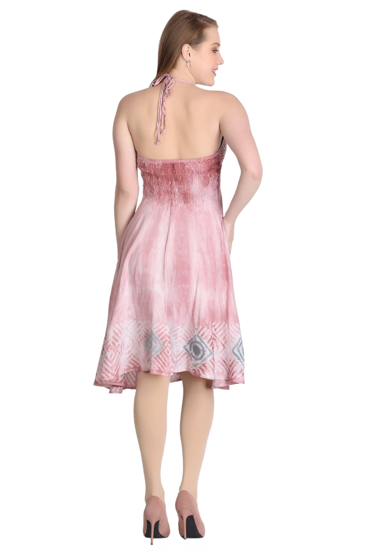 Crochet Top Tie Dye Dress CD-21562