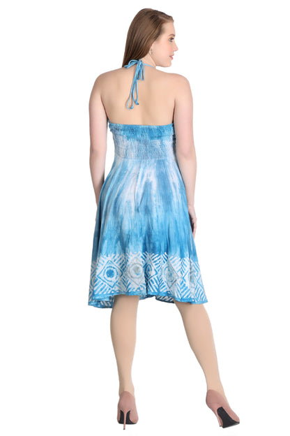 Crochet Top Tie Dye Dress CD-21562