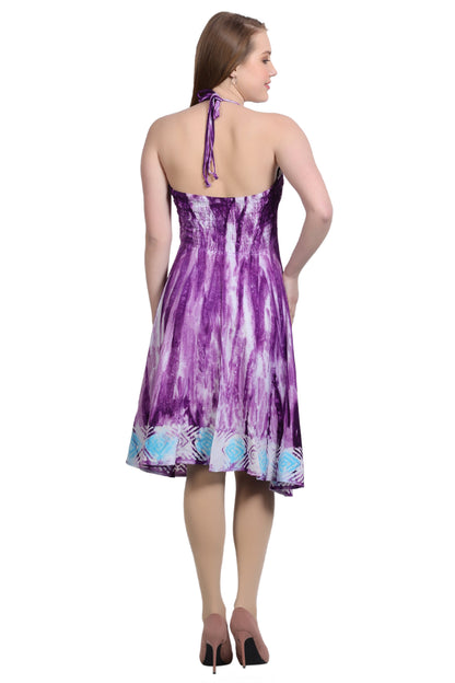 Crochet Top Tie Dye Dress CD-21562