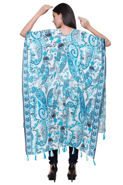 Paisley Print Beach Cover Up Kimono 22032