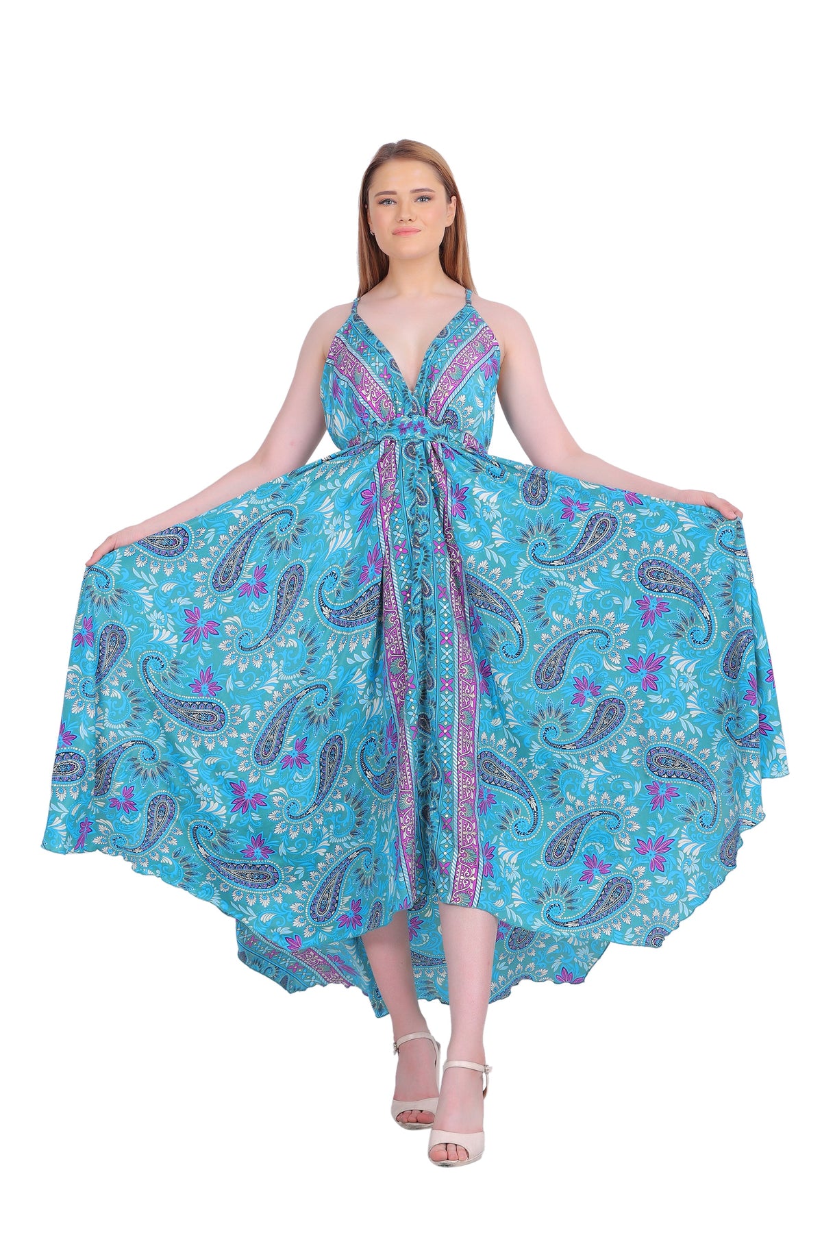 Racer Back Silk Dress AB-12041
