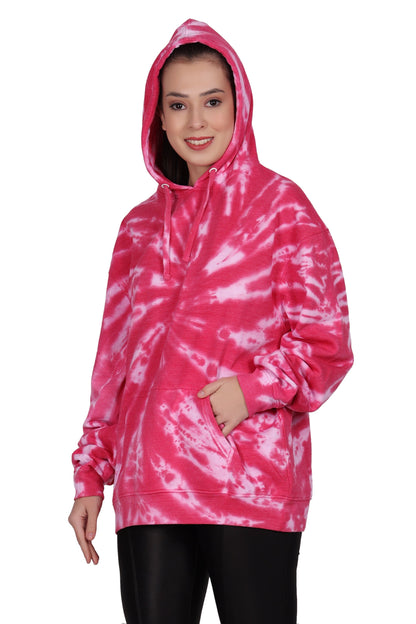Unisex Tie Dye Pullover Hoodie Premium Cotton Blend Activewear H702
