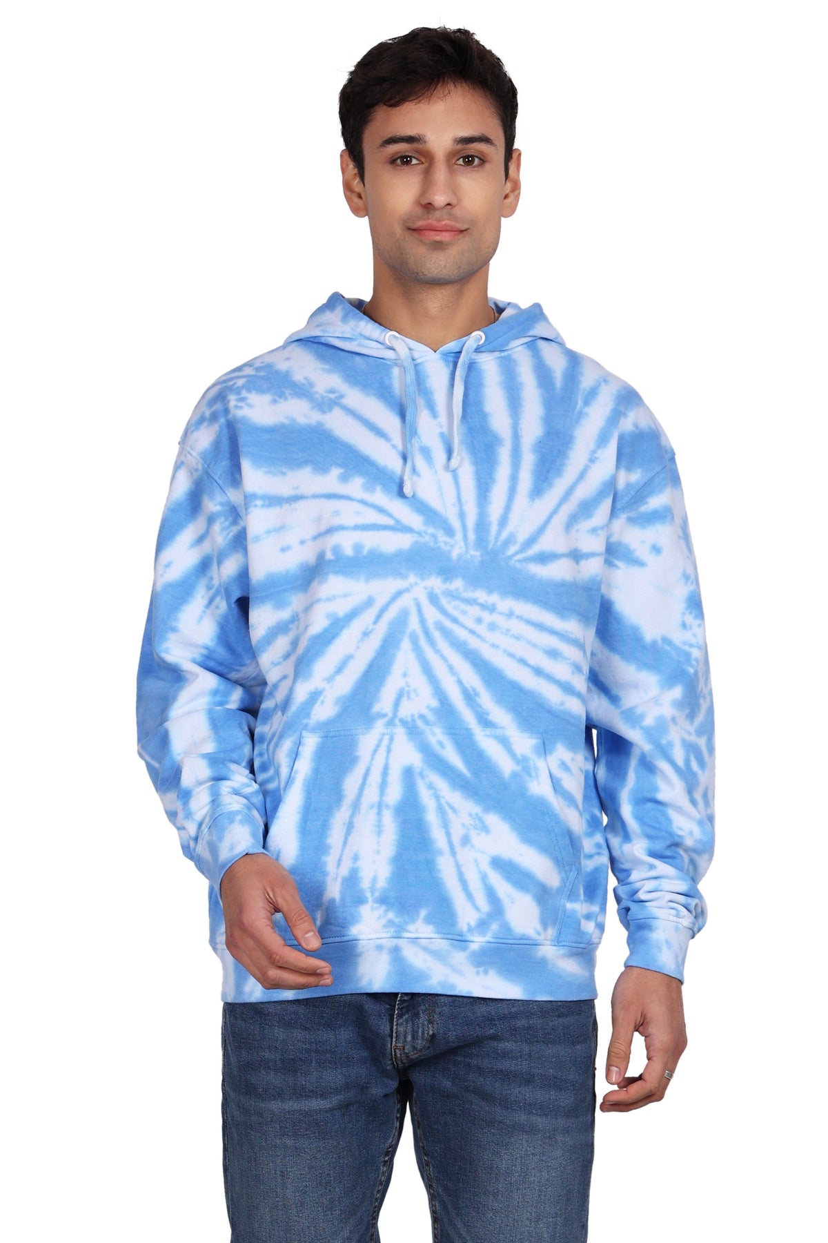 Unisex Tie Dye Pullover Hoodie Premium Cotton Blend Activewear H702