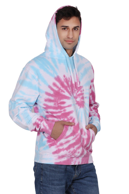 Unisex Tie Dye Pullover Hoodie Premium Cotton Blend Activewear H703