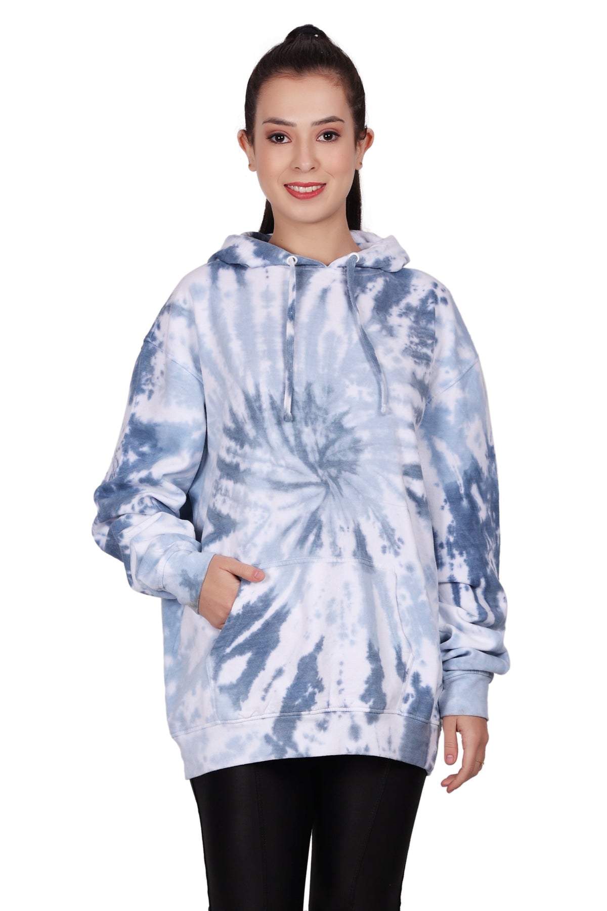 Unisex Tie Dye Pullover Hoodie Premium Cotton Blend Activewear H703
