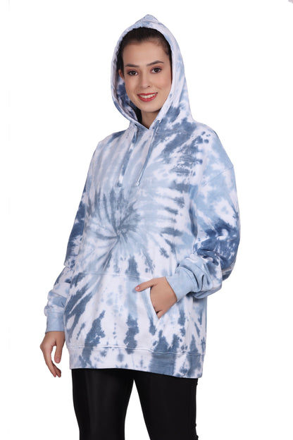 Unisex Tie Dye Pullover Hoodie Premium Cotton Blend Activewear H703