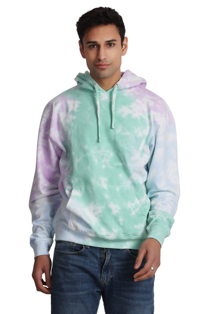 Unisex Tie Dye Pullover Hoodie Premium Cotton Blend Activewear H704