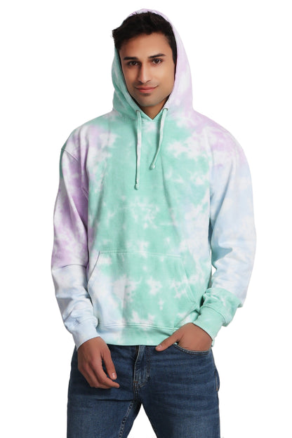 Unisex Tie Dye Pullover Hoodie Premium Cotton Blend Activewear H704