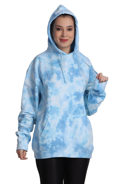 Unisex Tie Dye Pullover Hoodie Premium Cotton Blend Activewear H704