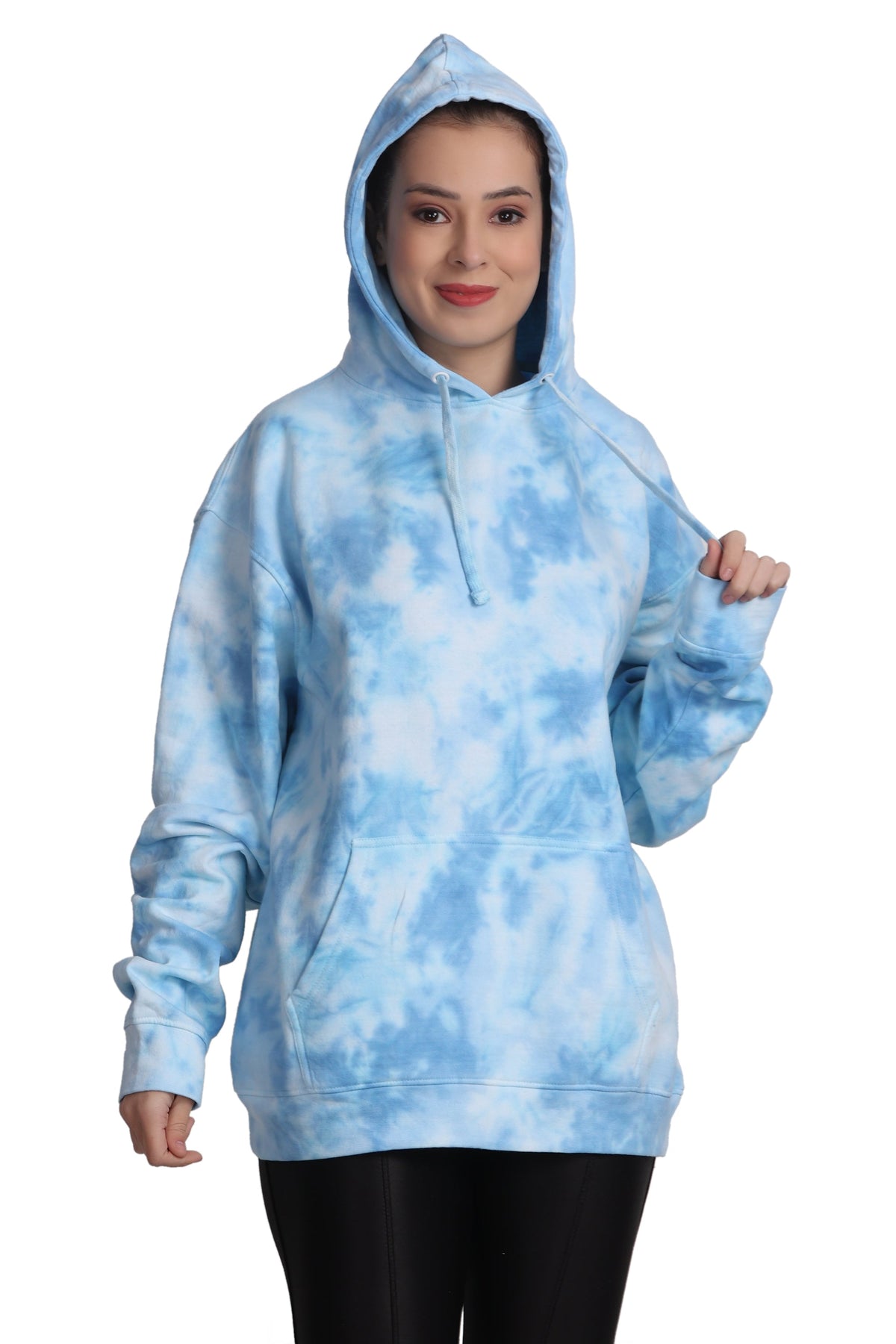 Unisex Tie Dye Pullover Hoodie Premium Cotton Blend Activewear H704