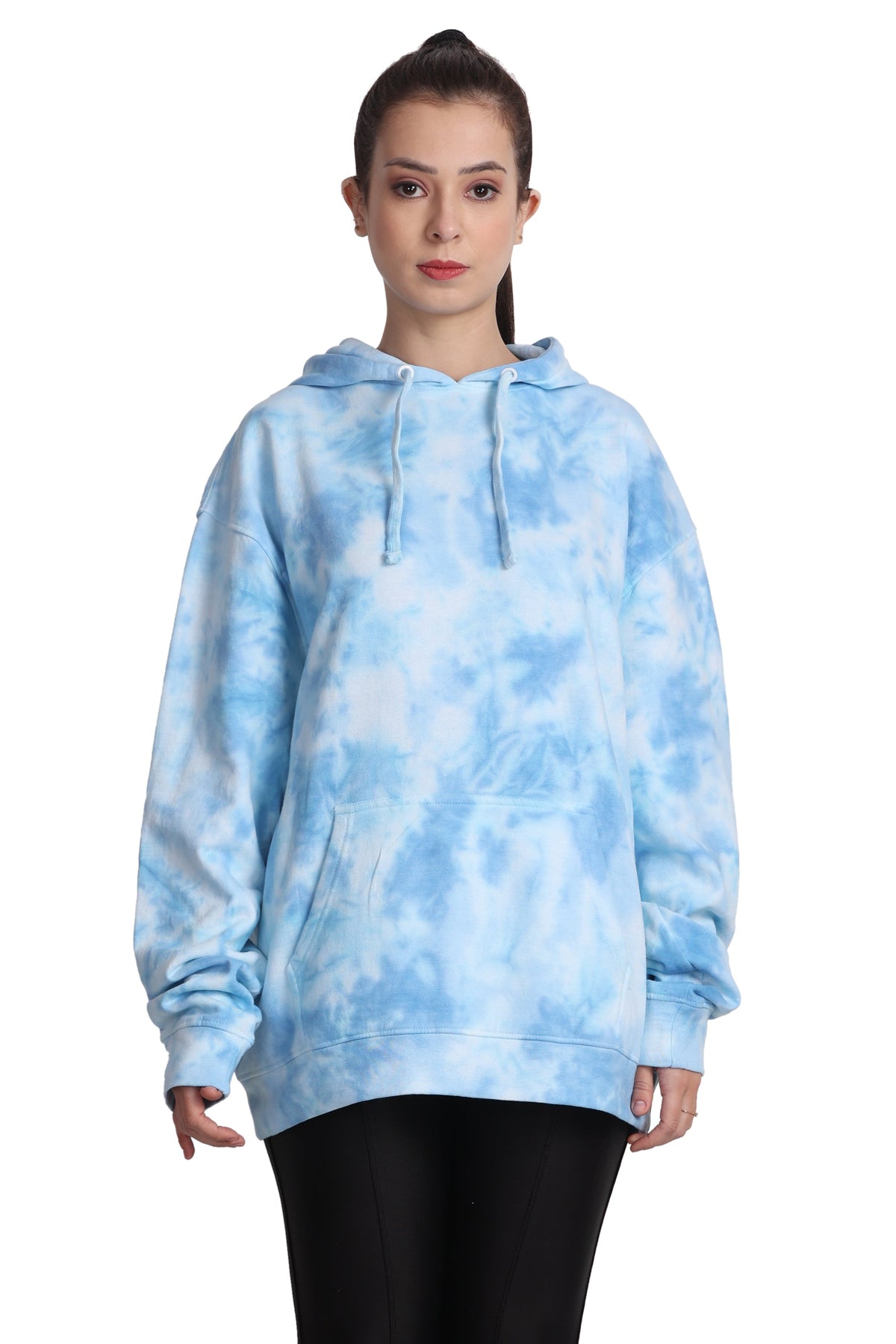 Unisex Tie Dye Pullover Hoodie Premium Cotton Blend Activewear H704