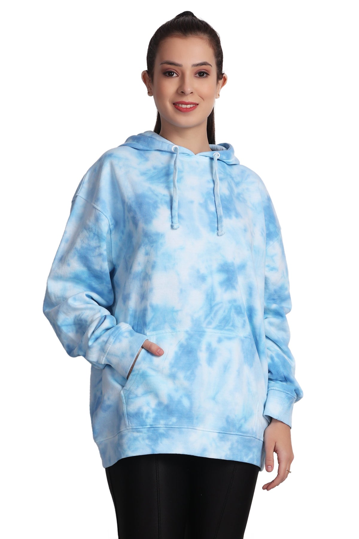 Unisex Tie Dye Pullover Hoodie Premium Cotton Blend Activewear H704