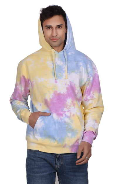 Unisex Tie Dye Pullover Hoodie Premium Cotton Blend Activewear H704