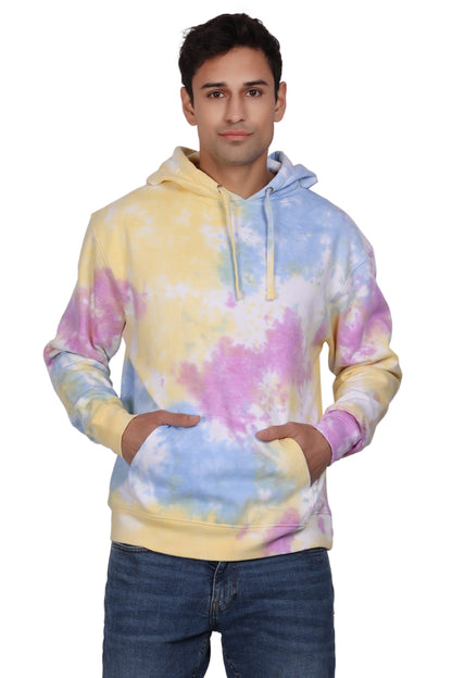 Unisex Tie Dye Pullover Hoodie Premium Cotton Blend Activewear H704