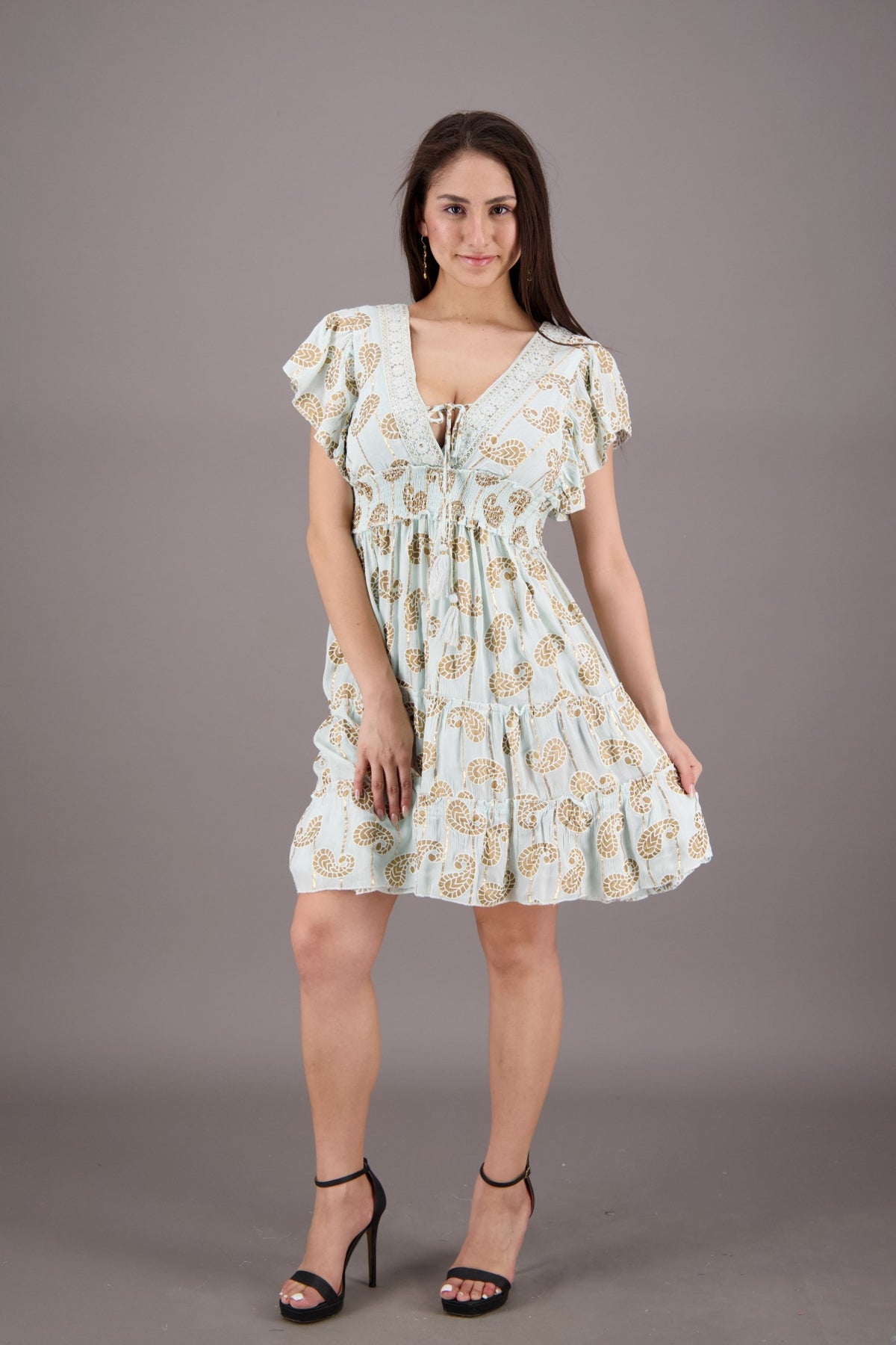 24935 Paisley Charm Middy Boho Dress
