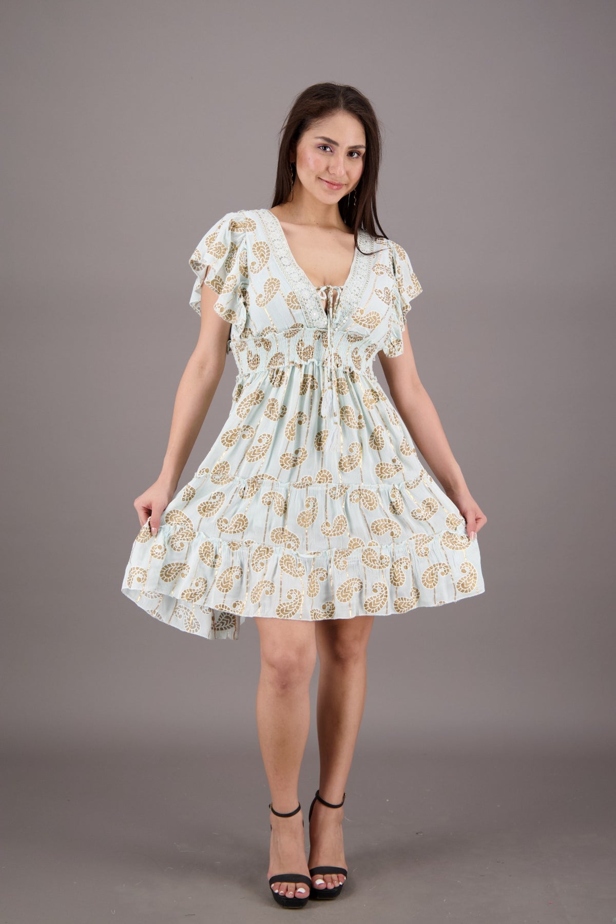 24935 Paisley Charm Middy Boho Dress