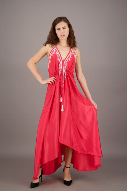 Hand Embroidered Scarf Dress PD-7777
