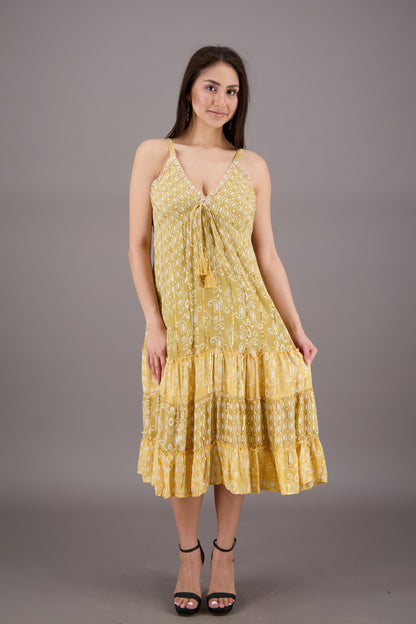 Middy Paisley Print Boho Dress 27919