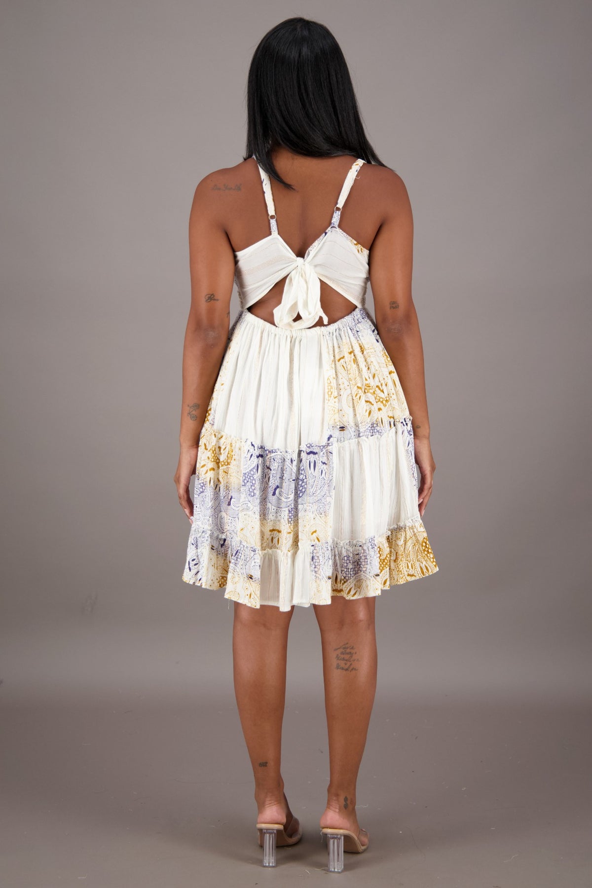 Ivory Dreams Tie-Back Dress 24958