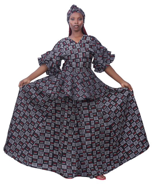 3 Piece Geo Tribal Print Set AS-25072-B094