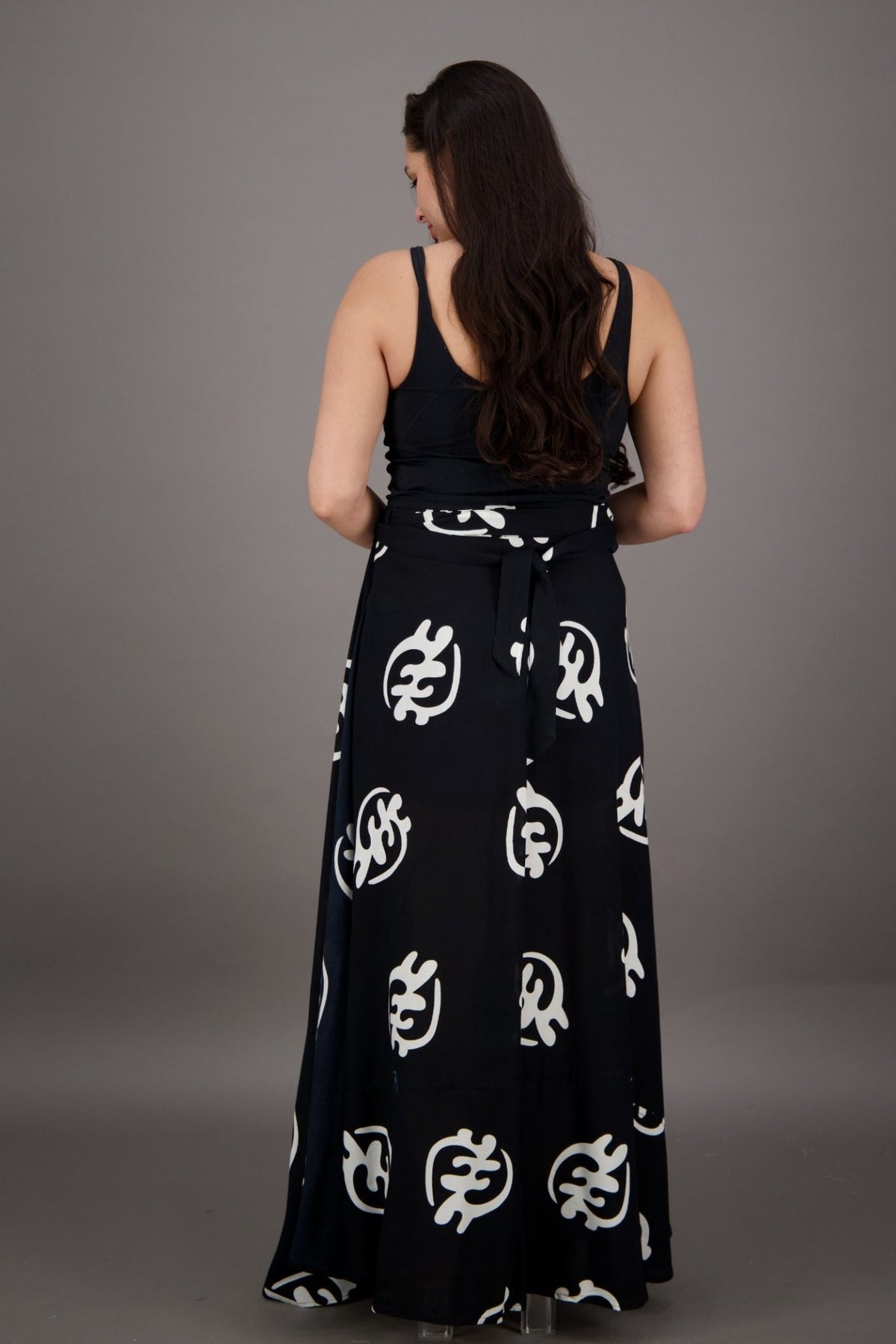 Adinkra Block Print Wrap Skirt 24785 - Advance Apparels Inc
