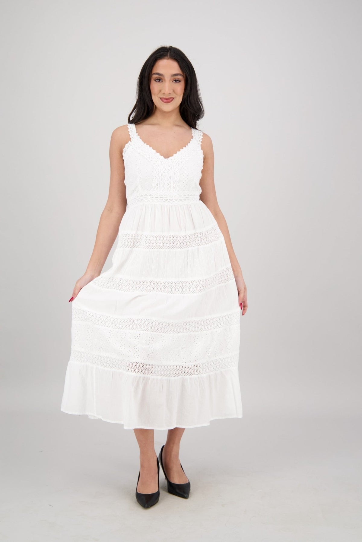Amalfi Eyelet Dress 96050 - Advance Apparels Inc