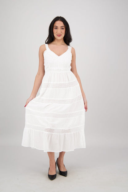 Amalfi Eyelet Dress 96050 - Advance Apparels Inc