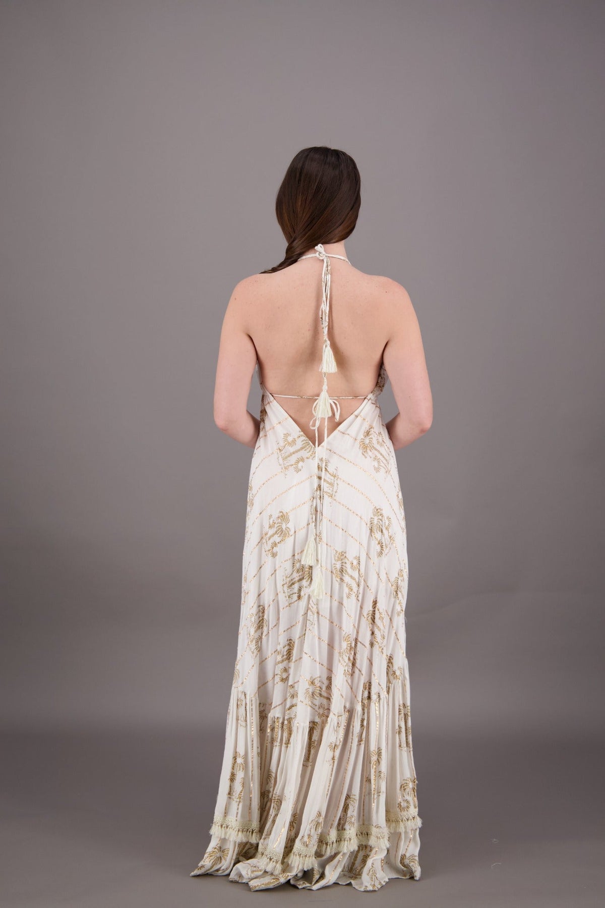 Azure Palm Tree Bohemian Maxi Dress 24910 - Advance Apparels Inc