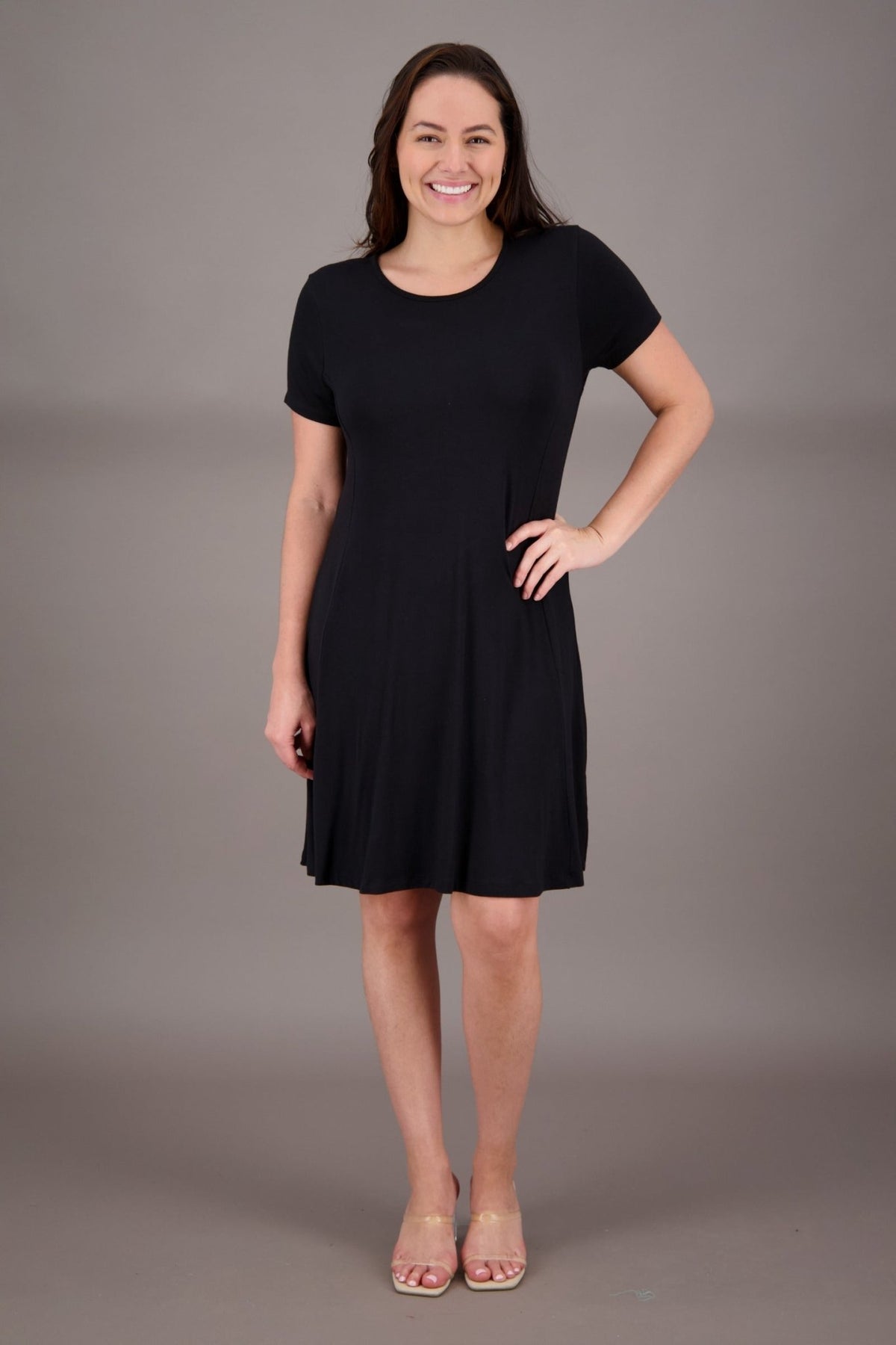 Bamboo Cap Sleeve Dress BAM - 24601 - Advance Apparels Inc