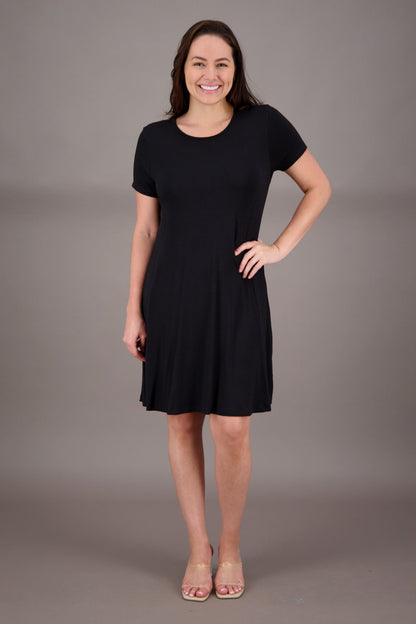 Bamboo Cap Sleeve Dress BAM - 24601 - Advance Apparels Inc