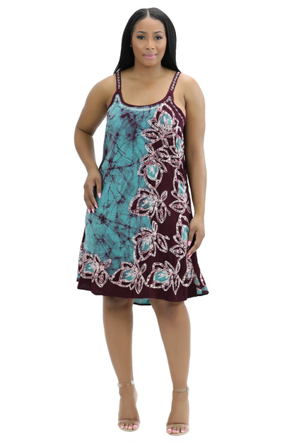 Batik Block Print Dress 54A-BATIK - Advance Apparels Inc