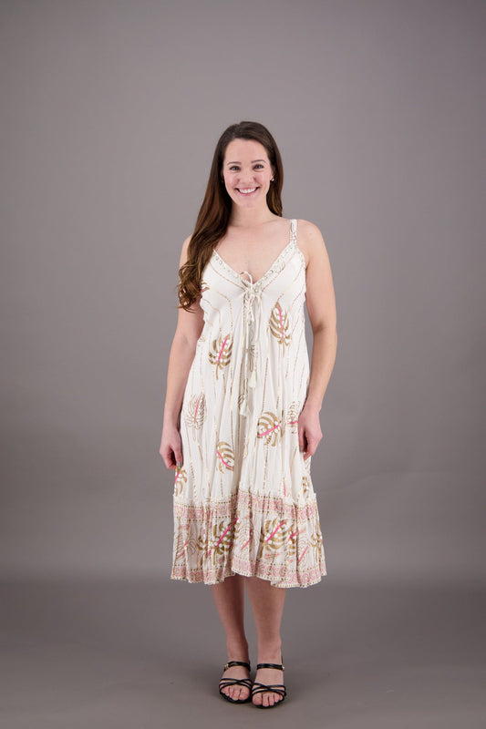 Beachside Middy Pastel Dress 24920 - Advance Apparels Inc