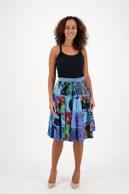 Bohemian Patchwork Skirt PAT - 3271 - Advance Apparels Inc
