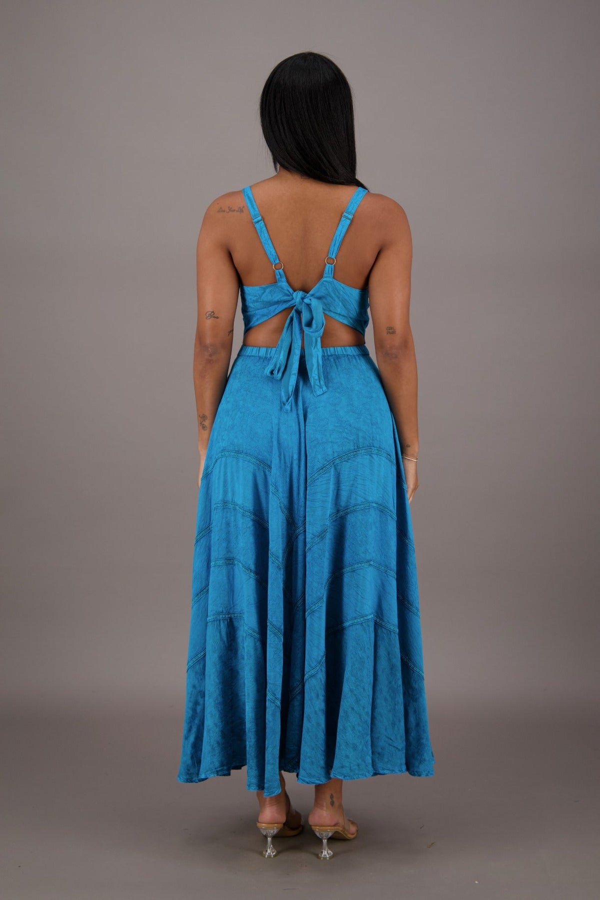 Bohemian Renaissance Cut - Out Maxi Dress ADL - 24337 - Advance Apparels Inc