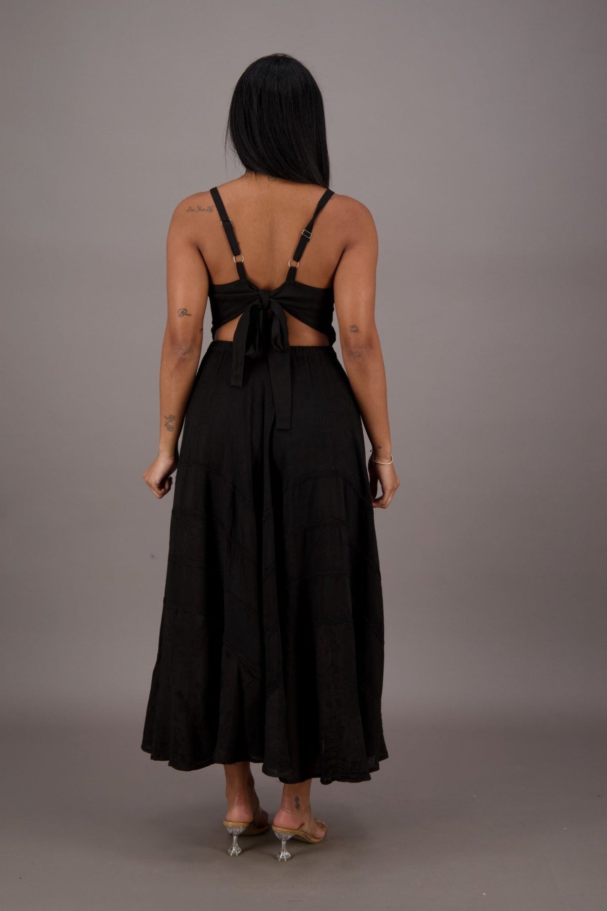 Bohemian Renaissance Cut - Out Maxi Dress ADL - 24337 - Advance Apparels Inc