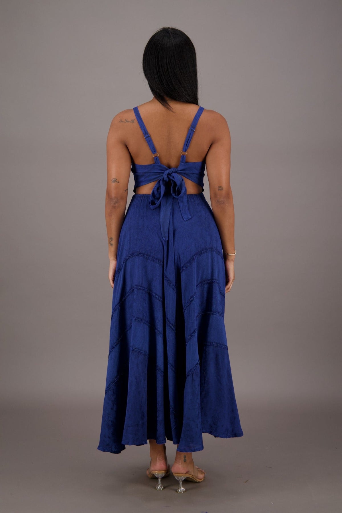 Bohemian Renaissance Cut - Out Maxi Dress ADL - 24337 - Advance Apparels Inc