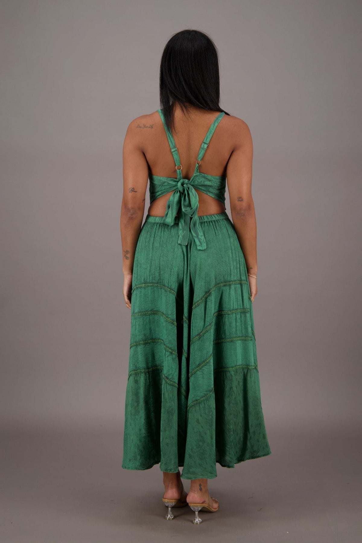 Bohemian Renaissance Cut - Out Maxi Dress ADL - 24337 - Advance Apparels Inc