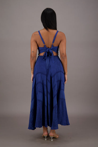 Bohemian Renaissance Cut - Out Maxi Dress ADL - 24337 - Advance Apparels Inc