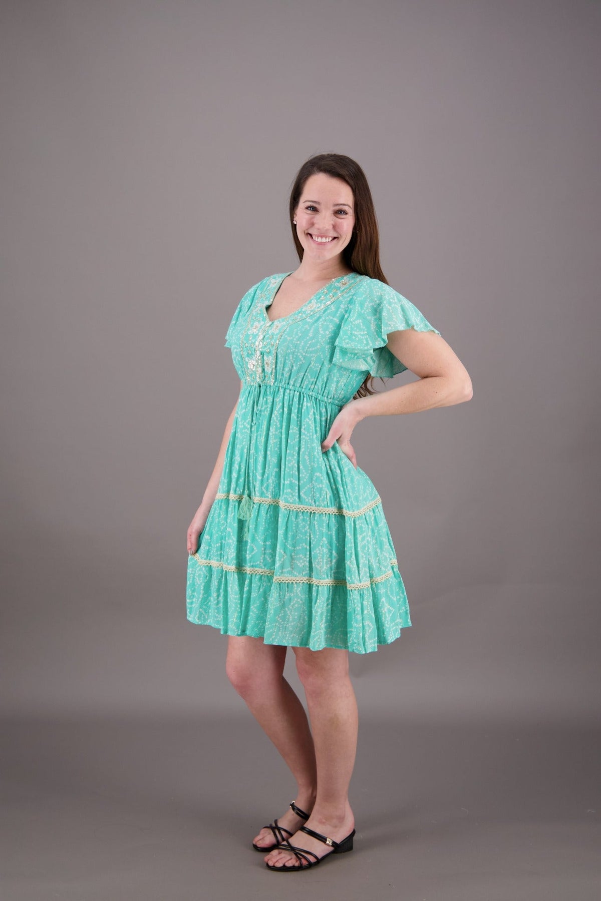 Boho Chic Trio Middy Dress 24931 - Advance Apparels Inc